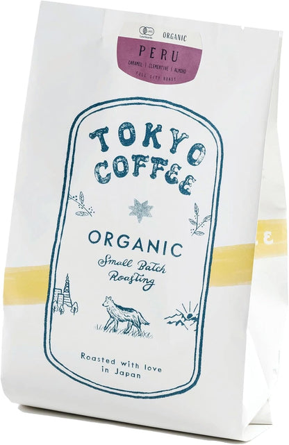 TOKYO COFFEE Peruvian Organic Coffee – Medium Roast, Medium-Fine Grind (200g)