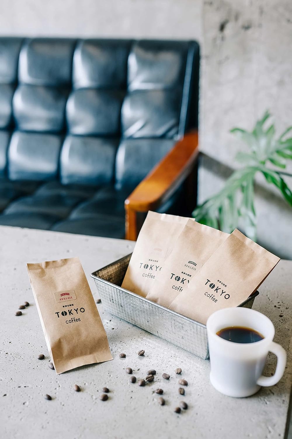 Tokyo Coffee Organic Coffee Bean Trial Set – JAS Certified Blend Gift Pack (4 × 50g)