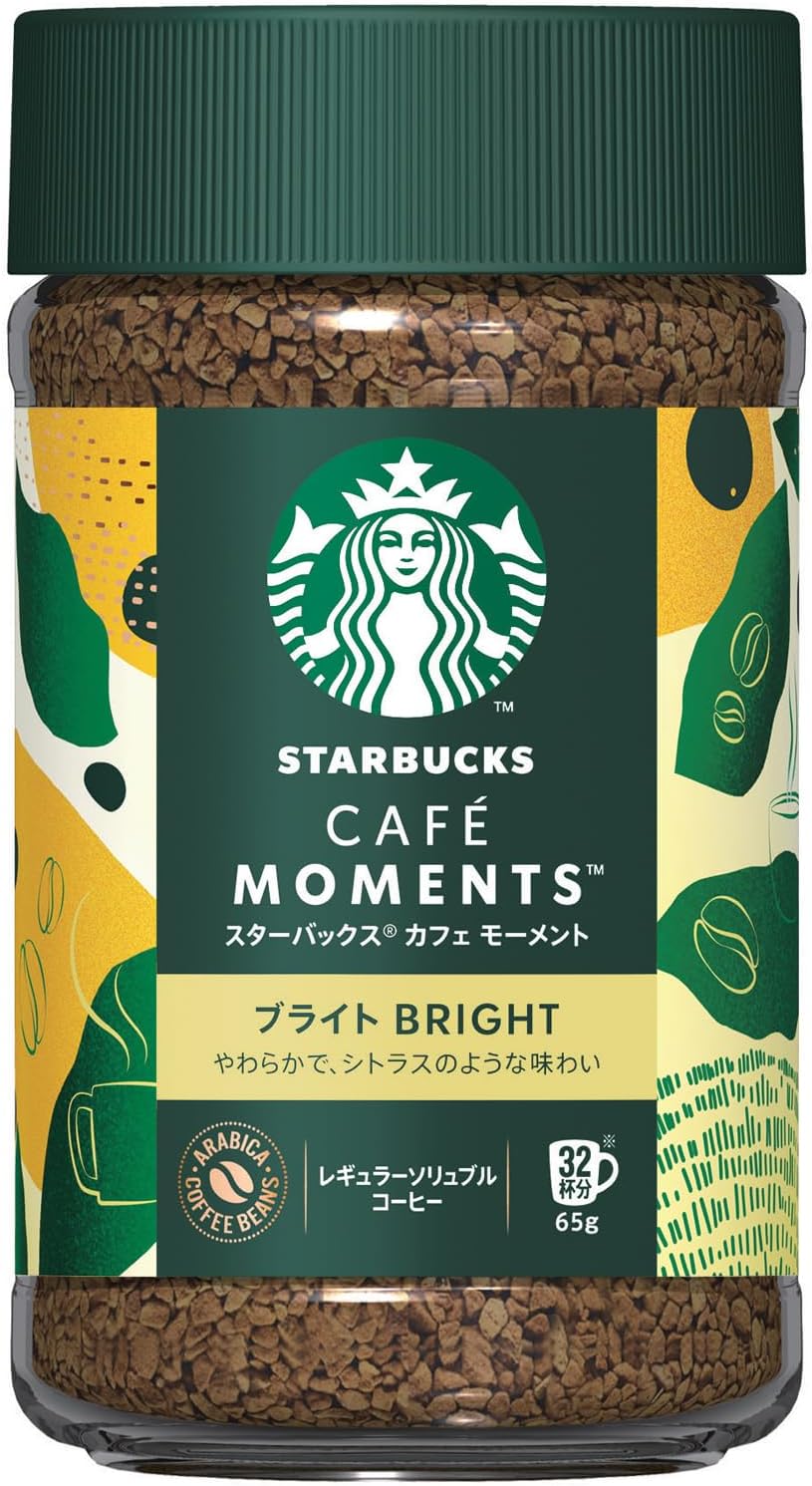 Starbucks Cafe Moments Bright 65g [32 Cups Soluble Coffee, Blonde Roast] | Made in Japan