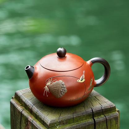 Pocaro Handmade Yixing Purple Clay Tea Set – Teapot with 6 Guest Tea Cups