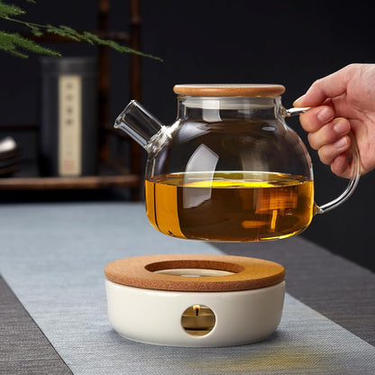 Pocarati Ceramic Teapot Warmer – Candle-Powered Tea &amp; Coffee Heater