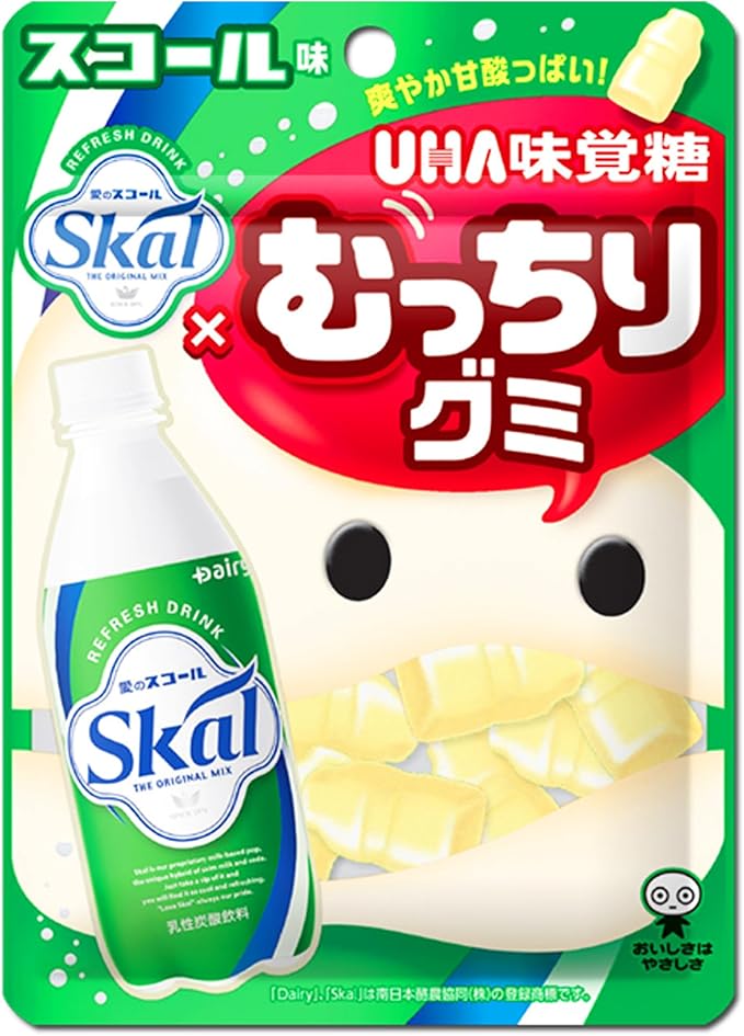 UHA Mikakuto Plump Gummy Squall, 2.2 oz (64 g) x 10 Bags