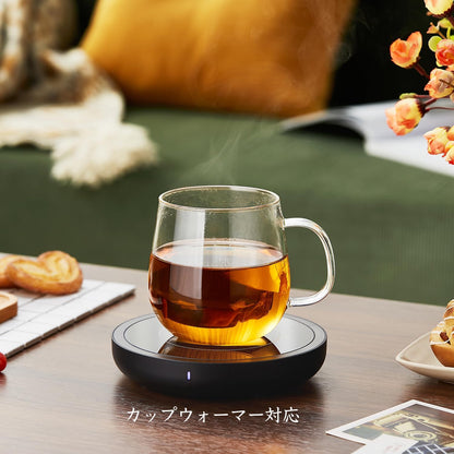 Heat-Resistant Glass Tea Mug with Infuser – 520ml with Stainless Steel Filter &amp; Lid