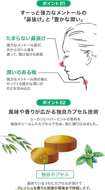 Morishita Jintan Tencha Nose &amp; Throat Lozenges – Extra Long-Lasting, Sugar-Free Menthol with Japanese &amp; Chinese Herbal Extracts (38g x 5 Bags)