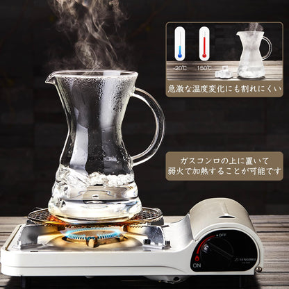 Pocarati Coffee Server – 500ml Heat-Resistant Glass Drip Coffee Maker