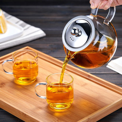 Pokaloti Heat-Resistant Glass Teapot 960ml – Large Capacity Makaru Style Kettle