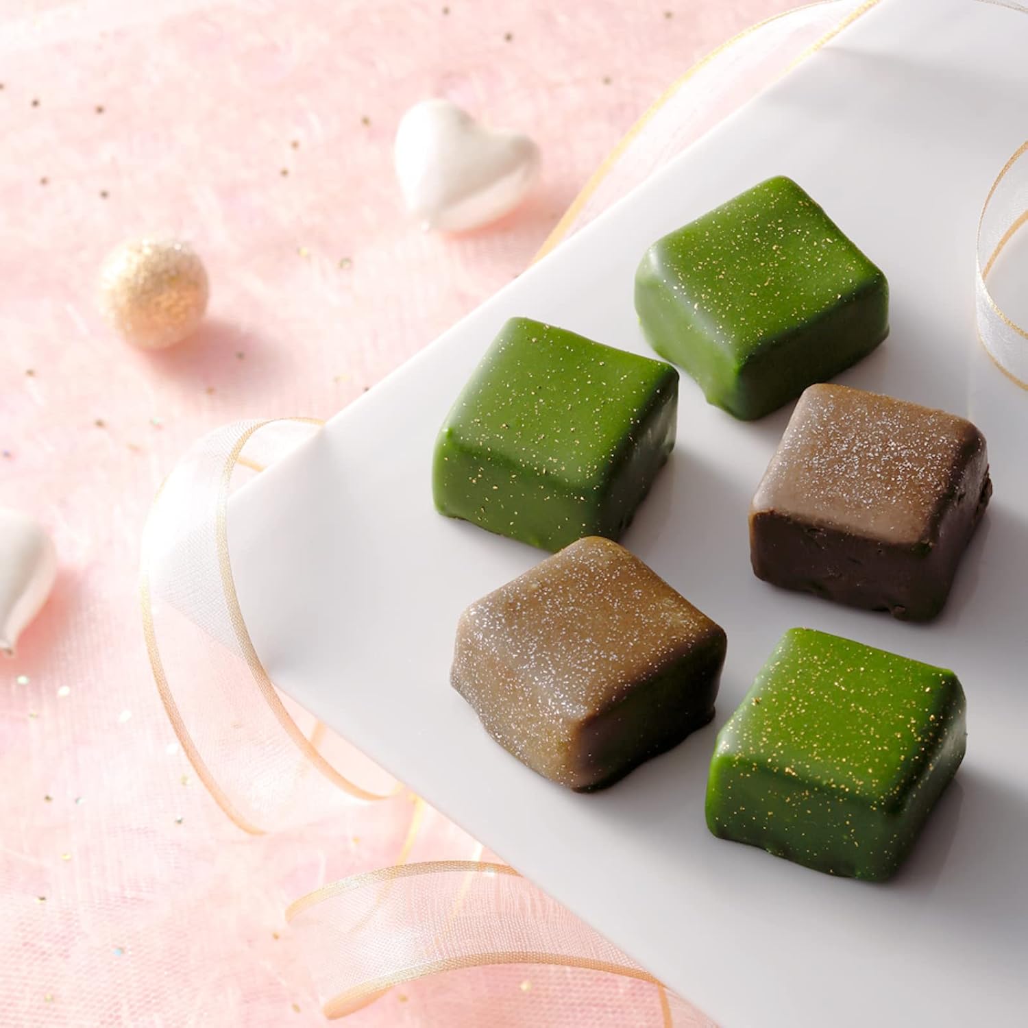 Gion Tsujiri Chocolumn – Matcha &amp; Hojicha Chocolate, 3 Pieces Each, Kyoto Gift