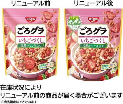 Nissin Cisco Gorogra Strawberry Delight Cereal – Fruity Japanese Crunch
