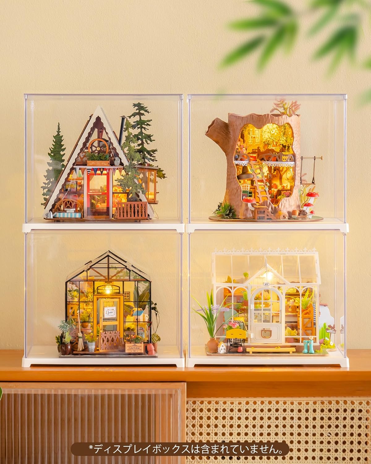 ROBOTIME DIY Miniature Dollhouse Kit – Mini House Model with Figures &amp; Accessories, Creative Craft Gift for Kids &amp; Adults