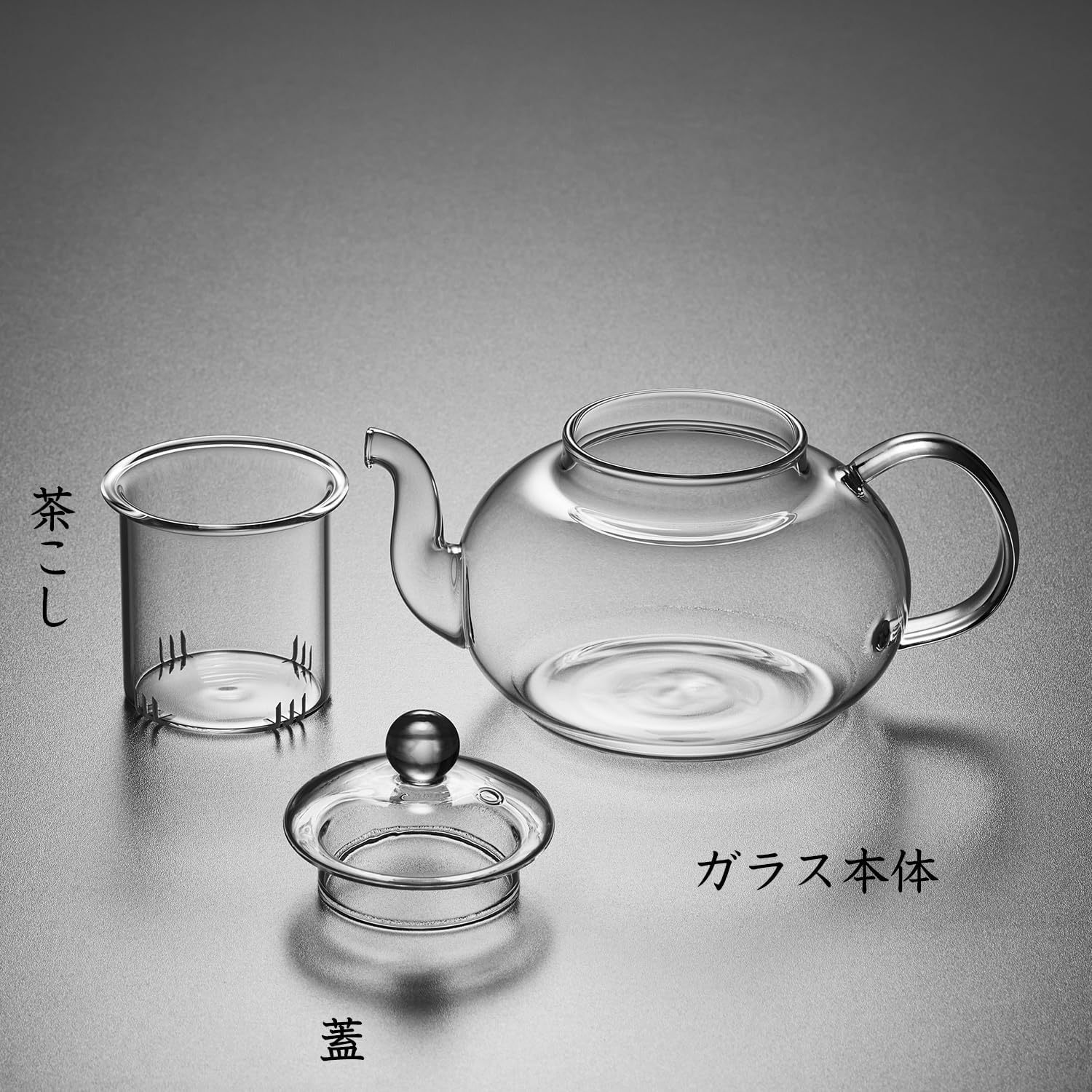 Pocarati Glass Teapot 900ml – Heat-Resistant, Direct Flame Safe with Strainer &amp; Lid