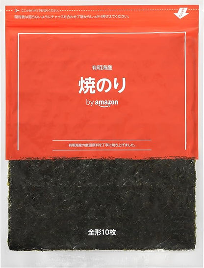 Happy Belly Grilled Seaweed, Ariake Seafood, Total Shape, 10 Sheets