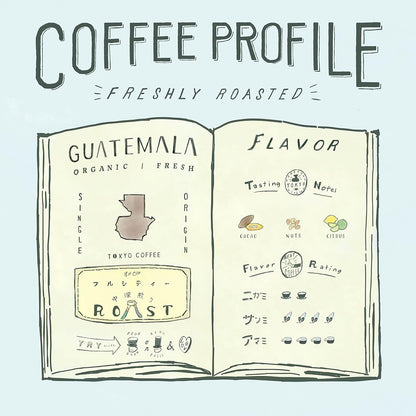 TOKYO COFFEE Guatemala Third Wave – Medium Roast Organic Coffee Beans, JAS Certified (1 kg)