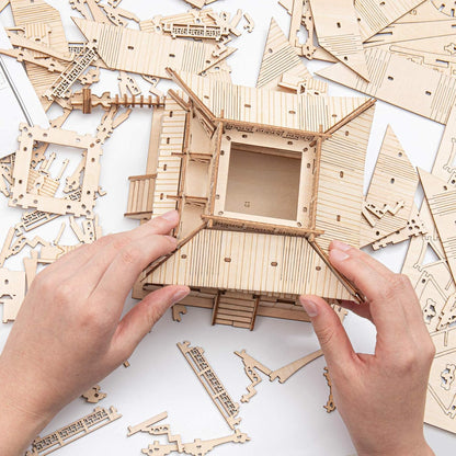 ROKR 3D Wooden Puzzle Gear Model | DIY Mechanical Assembly Kit for Adults