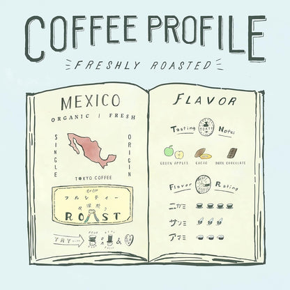 TOKYO COFFEE Commercial Organic Coffee – Single Origin Mexico Beans (1 kg)