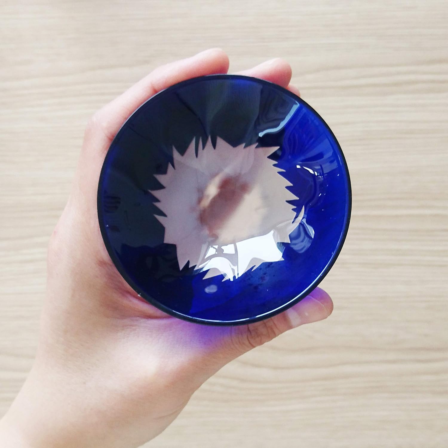 Tajima Glass Cups Blue and Red Pair 55ml [Japan&