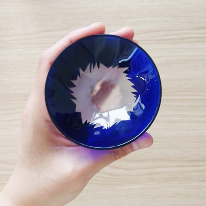 Tajima Glass Cups Blue and Red Pair 55ml [Japan&