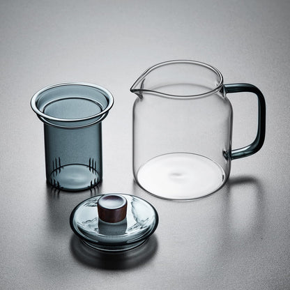 Heat-Resistant Glass Teapot 1000ml – Direct Fire &amp; Microwave Safe Tea Pot