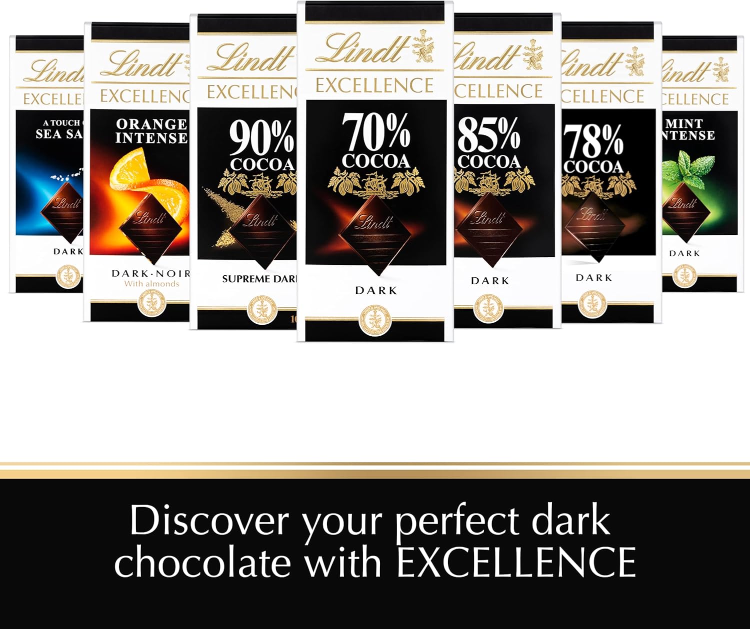 Lindt &amp; Sprüngli Lindt Excellence 70% Cocoa Dark Chocolate Bar – 3.5 oz (100 g)
