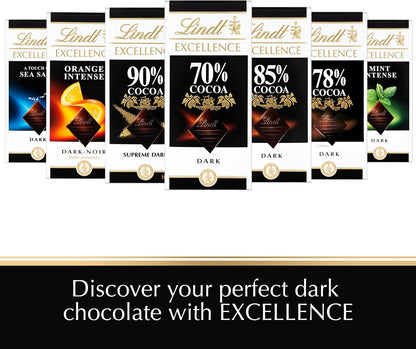 Lindt &amp; Sprüngli Lindt Excellence 85% Cacao Dark Chocolate Bar – 100g