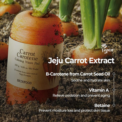 SKINFOOD Carrot Carotene Daily Mask – Soothing &amp; Hydrating Korean Sheet Mask Pack