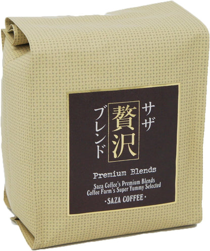 SAZA COFFEE Luxury Blend Beans – 200g Premium Regular Coffee Beans | Rich &amp; Elegant Japanese Coffee Blend