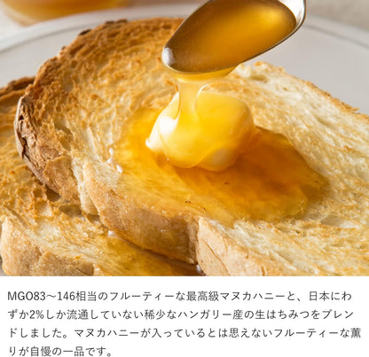 MY HONEY MGO30+ Manuka Honey Blend 90g | Unheated Raw Honey | Low GI | Premium Manuka &amp; Hungarian Acacia Honey | Made in Japan