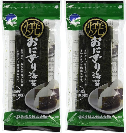 Matsutani Nori Grilled Rice Ball Nori 3 Slices 50 Sheets x 2 Bags