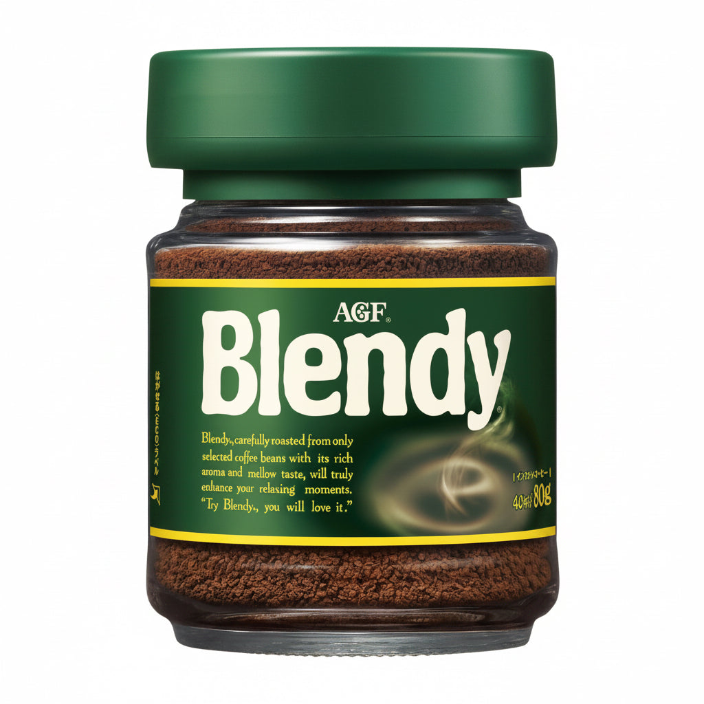 AGF Blendy Instant Coffee Jar 80g [Refillable Jar] [Coffee that dissolves in water] [Coffee Canister] | Made in Japan