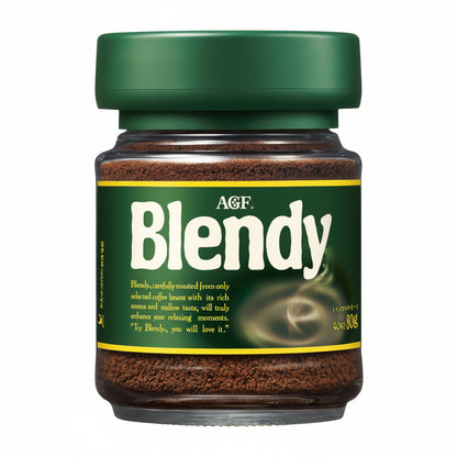 AGF Blendy Instant Coffee Jar 80g [Refillable Jar] [Coffee that dissolves in water] [Coffee Canister] | Made in Japan