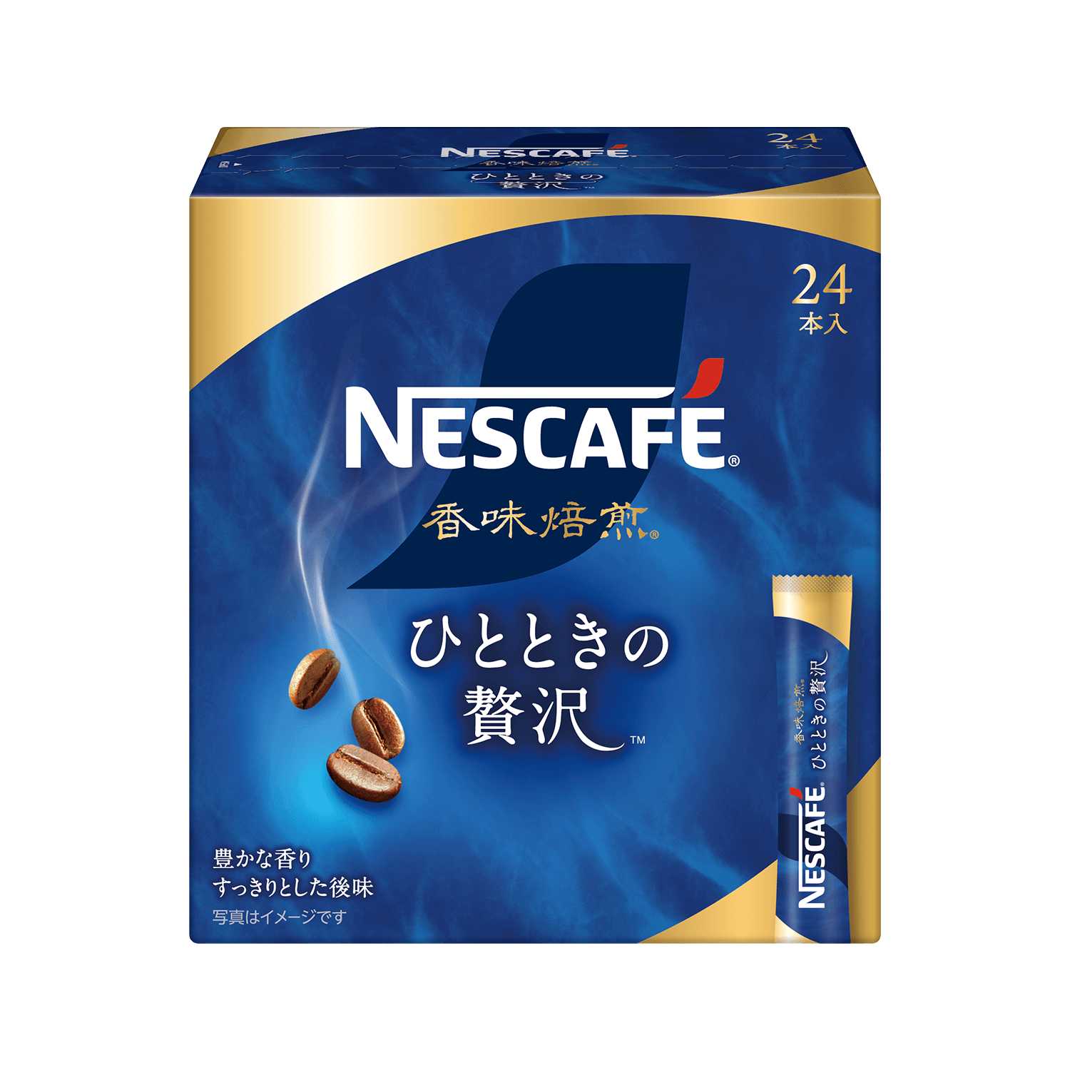 Nescafe Flavor Roasted Momentary Luxury Stick Black 24 Sticks