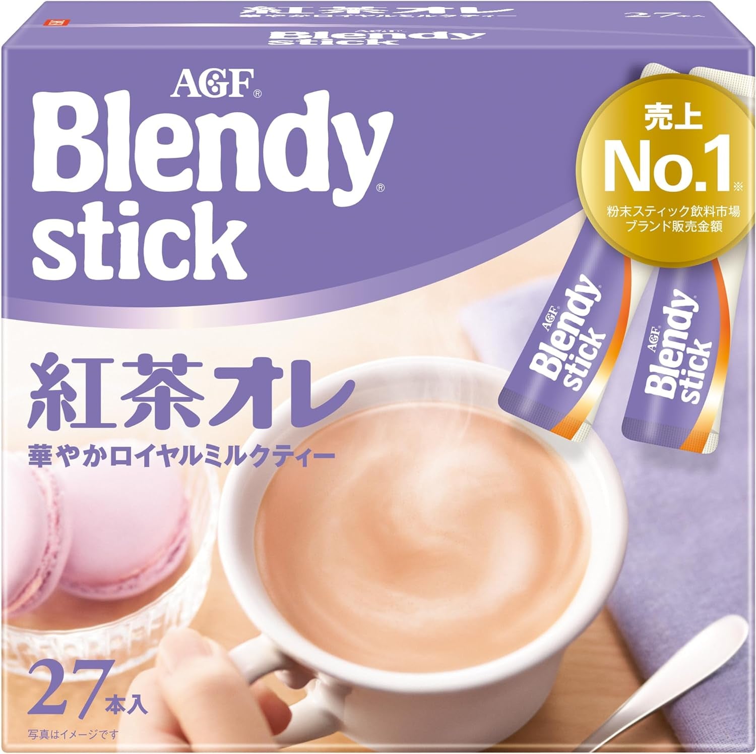 AGF Blendy Stick Tea Me 8 Sticks [Milk Tea] | Made in Japan | Instant Tea