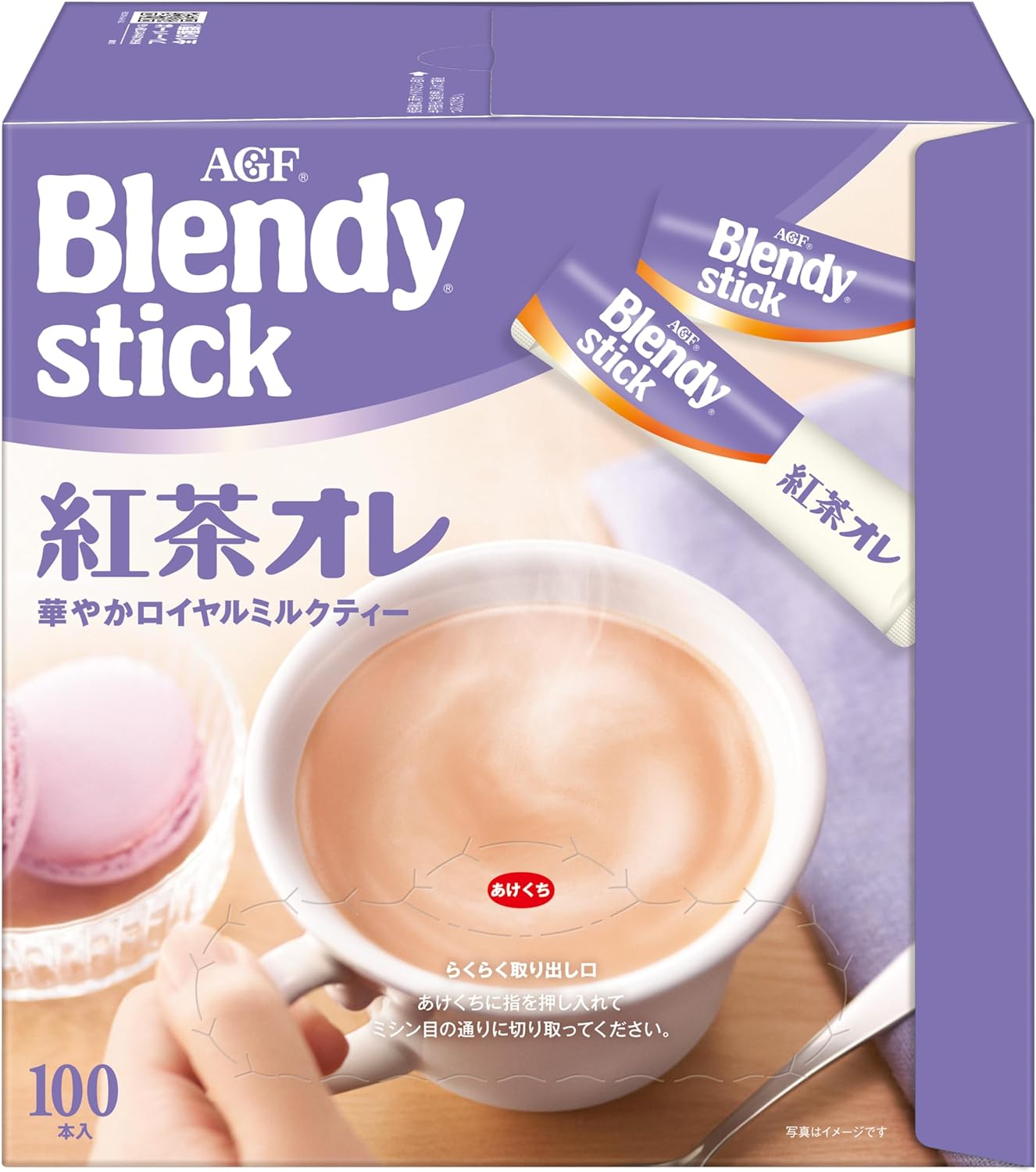 AGF Blendy Stick Tea Me 8 Sticks [Milk Tea] | Made in Japan | Instant Tea