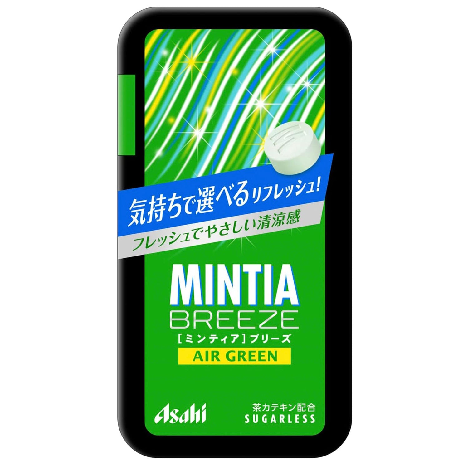 Asahi Group Foods Mintia Breeze Air Green 30 Tablets Sugarless | Pack of 3 | Made in Japan | Japanese Mints