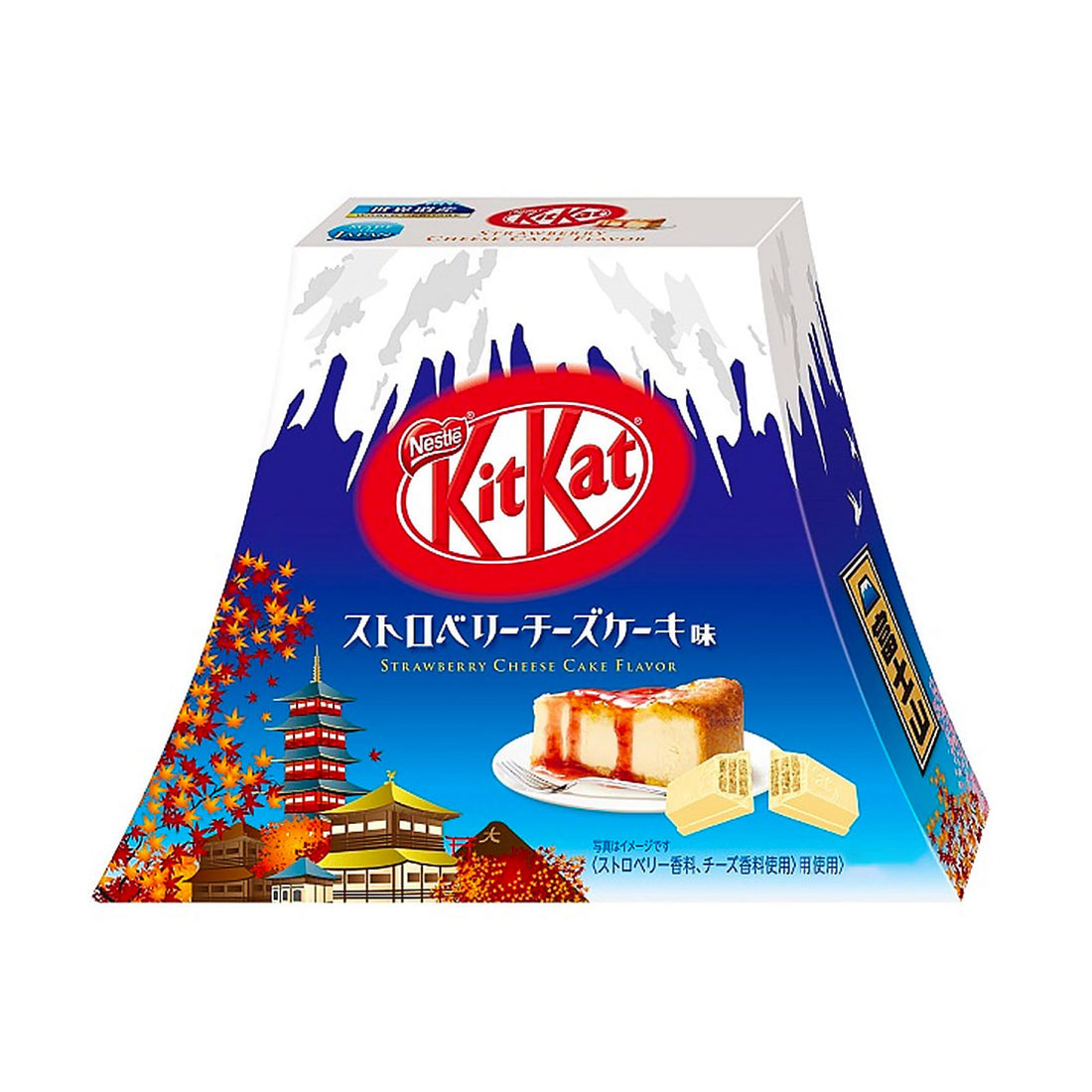 Nestle Japan KitKat Mini Strawberry Cheesecake Flavor Mt. Fuji Pack 9 Pieces Inside | Made in Japan | Japanese Kitkat