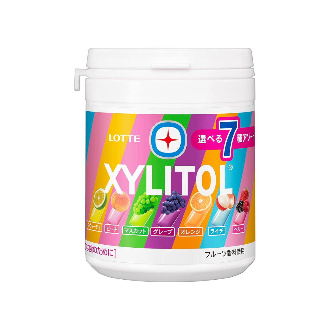 Lotte Xylitol Gum 7 Types Assorted Bottle 143g | Made in Japan | Chewing Gum | Japan Import