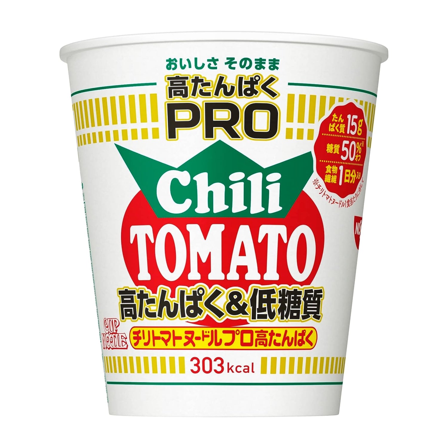 Nissin Foods Cup Noodles PRO High Protein &amp; Low Carbohydrate Chili Tomato Noodles