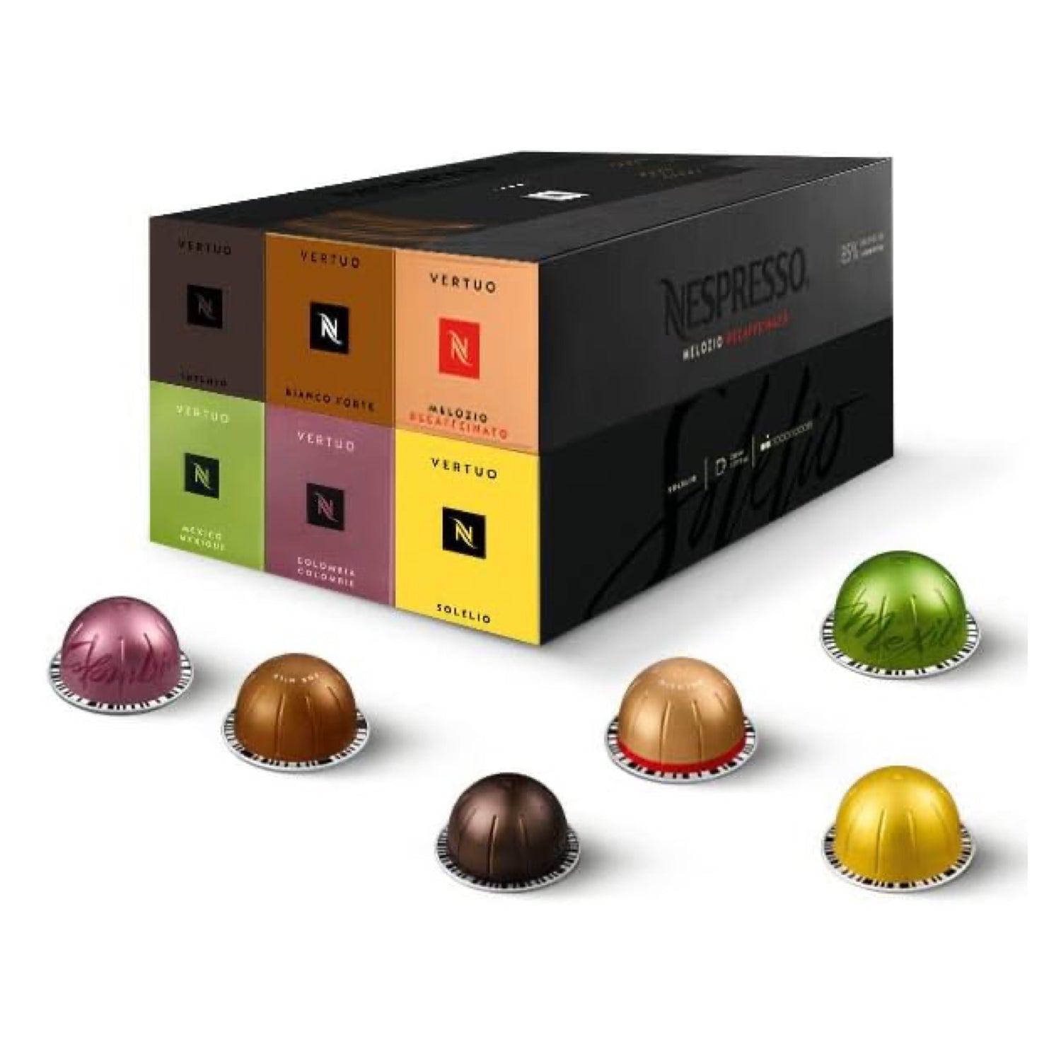 Nespresso Vertuo Mug Set types (60 Pods) Vertuo Exclusive