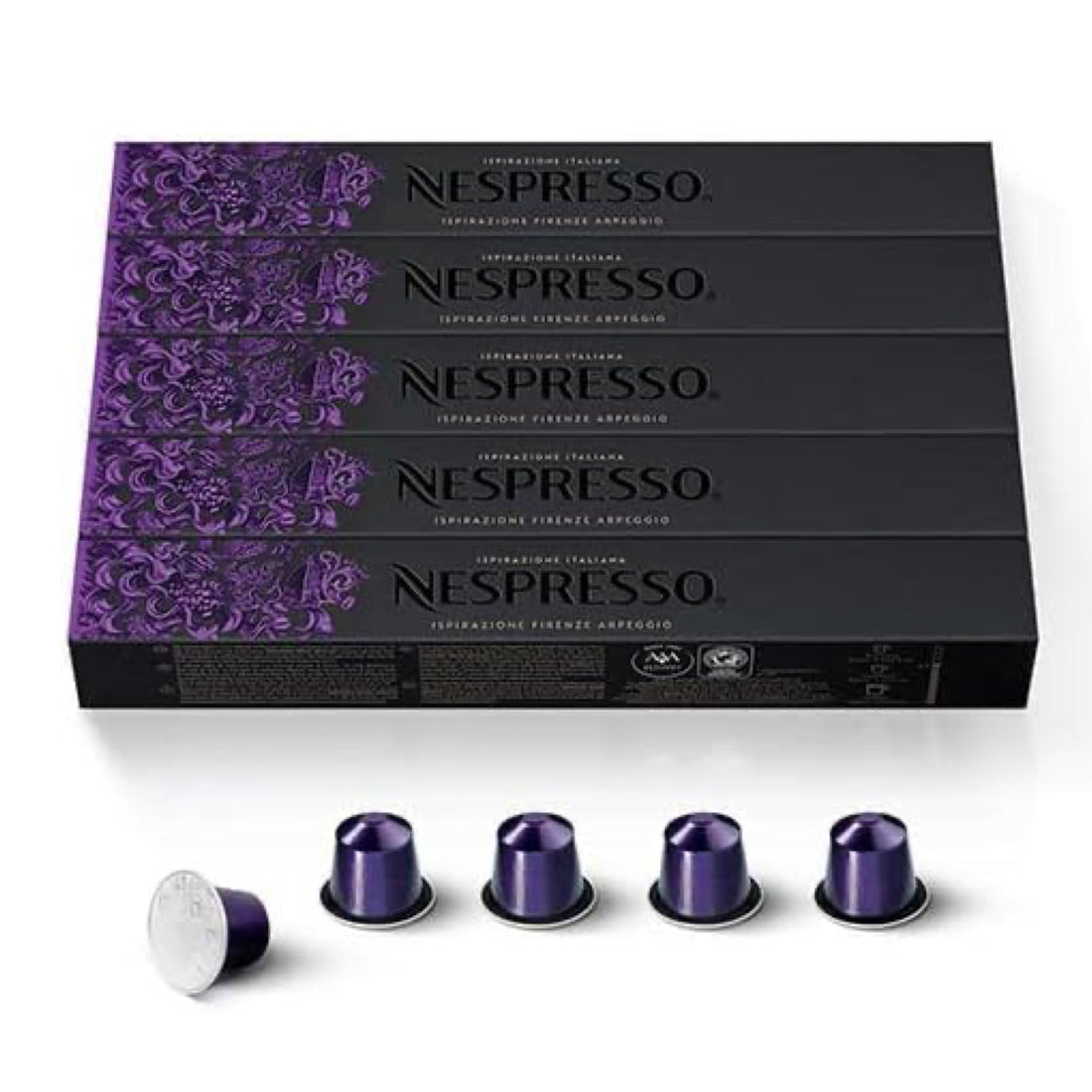 Nespresso Arpeggio 5-bottle set (50 Pods) Original Capsule