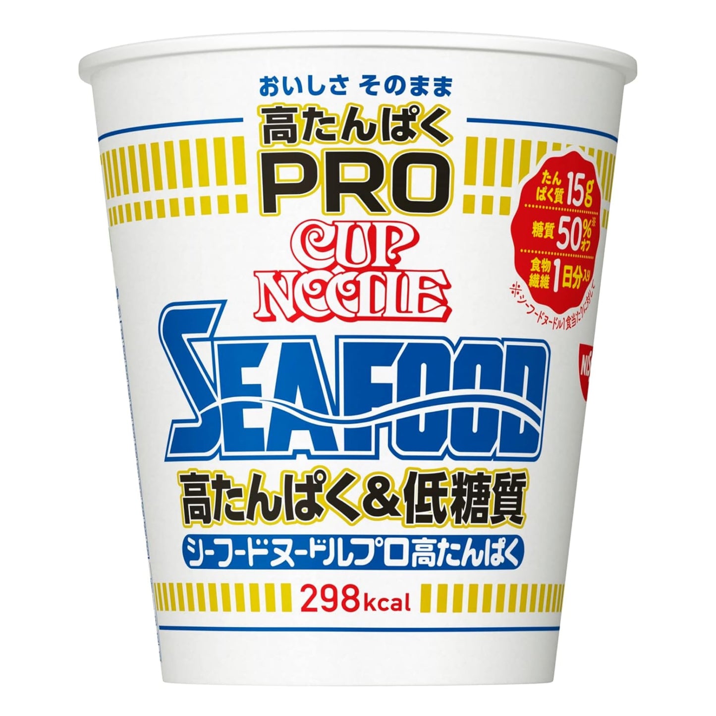 Nissin Foods Cup Noodles PRO High Protein & Low Carbohydrate Seafood N Japanned