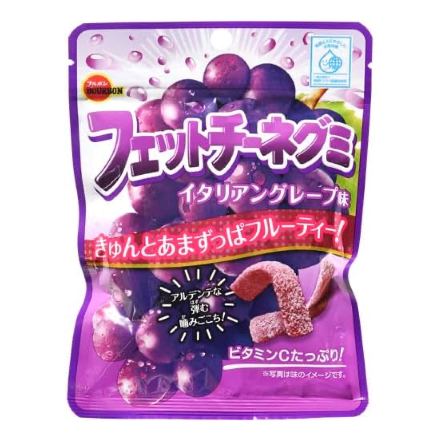 Bourbon Fettuccine Gummy Italian Grape Flavor 50g | Pack of 3