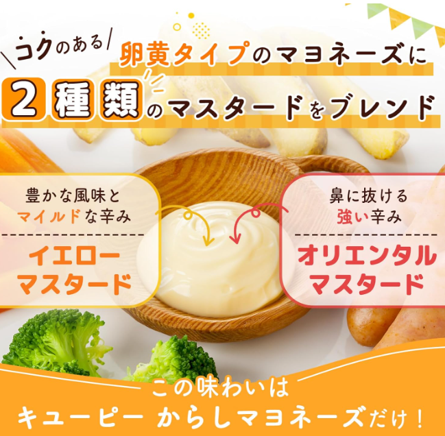 Kewpie Mustard Mayonnaise, 7.1 oz (200 g) x 5 Bottles