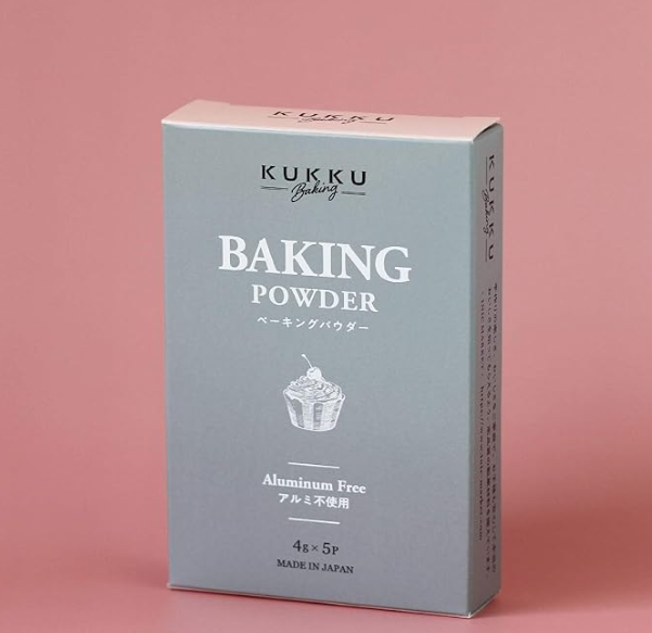 KUKKU Baking Powder Sachets (4 g × 5) – Aluminum-Free, Fragrance &amp; Preservative Free