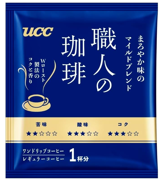 UCC Craftsman’s Drip Coffee Mild Blend, Mild Taste, 100 Cups