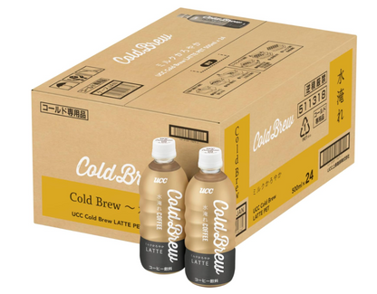 UCC Cold Brew Latte Iced Coffee, 16.9 fl oz (500 ml) × 24 Bottles – Smooth &amp; Creamy