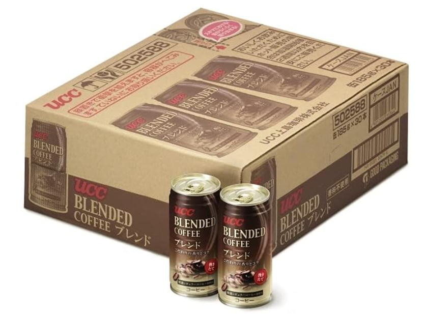 UCC Blend Coffee Cans – 6.5 oz (185 g) x 30 Bottles
