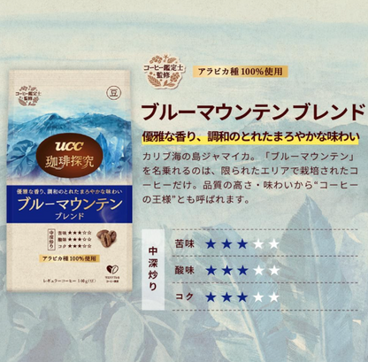 Blue Mountain Blend Coffee – Roasted Beans 9.9 oz (280 g) (2 x 4.9 oz / 140 g Bags)