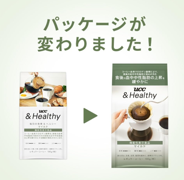 UCC Healthy Mild Coffee Powder – 6.3 oz (180 g) [Functional Food]