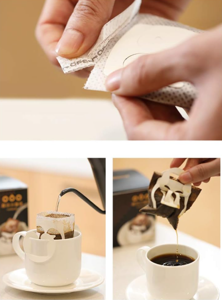 TASOGARE Drip Coffee Mocha Blend, Aromatic Sour-Sweet Balance, 50 Packs