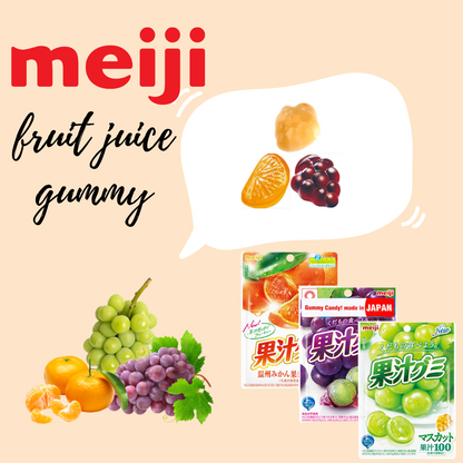 Meiji Fruit Juice Gummy (54g each pack)