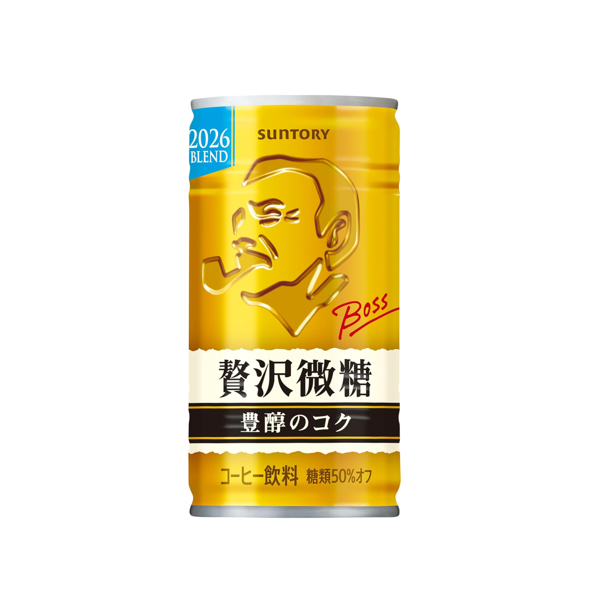 Suntory BOSS Zeitaku Bitou Luxury Low-Sugar Canned Coffee 185g – Pack of 30